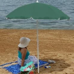 Sunnydaze Decor Sunnydaze Outdoor Travel Portable Beach Umbrella with Tilt Function and Push Open/Close Button - 5' - Green 16 Sunnydaze Decor Sunnydaze Outdoor Travel Portable Beach Umbrella with Tilt Function and Push Open/Close Button - 5' - Green -Deals Patio Umbrellas Store unnamed file 65