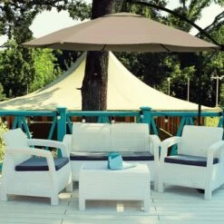 Nature Spring 10' Offset Patio Umbrella - Sand -Deals Patio Umbrellas Store unnamed file 702