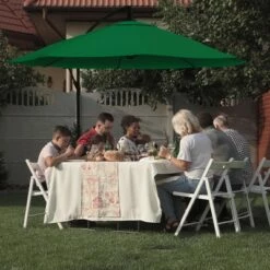 Nature Spring 10' Offset Freestanding Patio Umbrella - Hunter Green -Deals Patio Umbrellas Store unnamed file 733