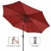 Nature Spring 9' Auto-Tilt Patio Umbrella - Red -Deals Patio Umbrellas Store unnamed file 735