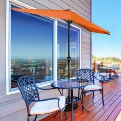 Nature Spring Half-Round Patio Umbrella - 9', Terracotta -Deals Patio Umbrellas Store unnamed file 749