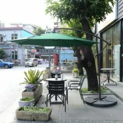 Nature Spring Offset Swivel Patio Umbrella - 10', Green 12 Nature Spring Offset Swivel Patio Umbrella - 10', Green -Deals Patio Umbrellas Store unnamed file 756