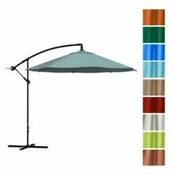 Nature Spring Offset Patio Umbrella - 10', Green