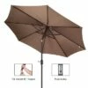 Nature Spring Auto Tilt Patio Umbrella - 9', Brown -Deals Patio Umbrellas Store unnamed file 763