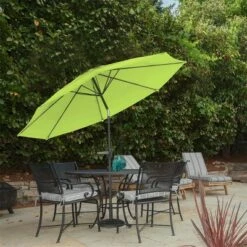 Nature Spring Auto-Tilt Patio Umbrella with 10' Canopy - Lime Green -Deals Patio Umbrellas Store unnamed file 772