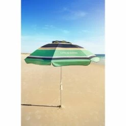 6.4''x6.4' Outdoor Beach Umbrella with Silver Frame & Green Sun - Life is Good -Deals Patio Umbrellas Store unnamed file 78
