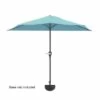 Nature Spring Half Canopy Patio Umbrella - 9', Blue -Deals Patio Umbrellas Store unnamed file 781