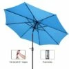 Nature Spring Auto Tilt Hand-Crank Patio Umbrella - 9', Blue -Deals Patio Umbrellas Store unnamed file 794