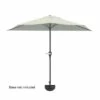 Nature Spring Half-Canopy Umbrella for Patios - 52" x 108" x 92", Tan -Deals Patio Umbrellas Store unnamed file 800