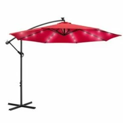 Nuu Garden 10' Outdoor Banana Cantilever Umbrella with Light Green -Deals Patio Umbrellas Store unnamed file 816