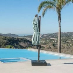 RST Brands Modular Outdoor 10' Round Umbrella - Spa Blue -Deals Patio Umbrellas Store unnamed file 837