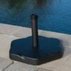 Hexagon 66-pound Patio Umbrella Base - Black - Christopher Knight Home -Deals Patio Umbrellas Store unnamed file 858
