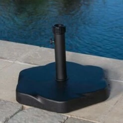 Hexagon 66-pound Patio Umbrella Base - Black - Christopher Knight Home