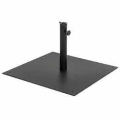 Best Choice Products 38.5lb Steel Umbrella Base, Square Patio Stand w/ Tightening Knob and Anchor Holes - Black