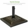 Best Choice Products 26lb Heavy-Duty Steel Square Patio Umbrella Base Stand w/ Decorative Basketweave Pattern - Black -Deals Patio Umbrellas Store unnamed file 872