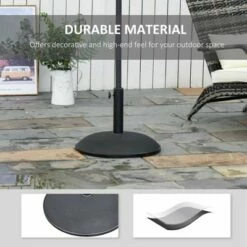 Outsunny 20" 55lbs Outdoor Patio Round Minimalist Cement Umbrella Stand Base -Deals Patio Umbrellas Store unnamed file 889