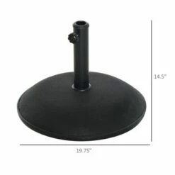 Outsunny 20" 55lbs Outdoor Patio Round Minimalist Cement Umbrella Stand Base -Deals Patio Umbrellas Store unnamed file 890
