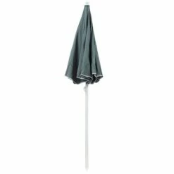 Sunnydaze Decor Sunnydaze Outdoor Travel Portable Beach Umbrella with Tilt Function and Push Open/Close Button - 5' - Gray -Deals Patio Umbrellas Store unnamed file 90