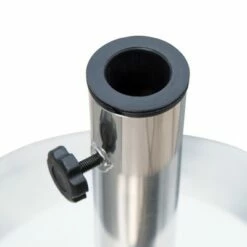 Outsunny 19" Round 55" Stainless Steel Outdoor Patio Umbrella Stand Base with Heavy Cement Bottom & Mirror Finish -Deals Patio Umbrellas Store unnamed file 900