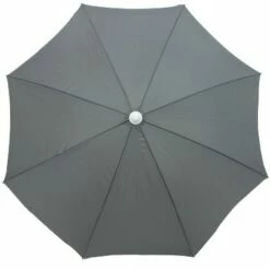 Sunnydaze Decor Sunnydaze Outdoor Travel Portable Beach Umbrella with Tilt Function and Push Open/Close Button - 5' - Gray -Deals Patio Umbrellas Store unnamed file 92