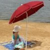 Sunnydaze Decor Sunnydaze Outdoor Travel Portable Beach Umbrella with Tilt Function and Push Open/Close Button - 5' - Red 2 Sunnydaze Decor Sunnydaze Outdoor Travel Portable Beach Umbrella with Tilt Function and Push Open/Close Button - 5' - Red -Deals Patio Umbrellas Store unnamed file 93