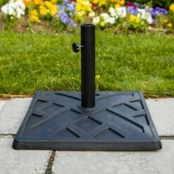 Mosi Square Geometric Umbrella Stand - Saracina Home Black -Deals Patio Umbrellas Store unnamed file 965